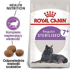 Royal Canin Sterilised 7+ karma sucha dla kotów dorosłych, od 7 do 12 roku życia, sterylizowanych 400g