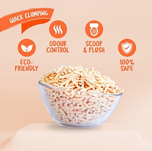 Kit Cat Żwirek ECO SoyaClump Peach 7L / 2,5kg