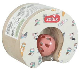 Zolux Chatouille Drapka tekturowa składana z piłką i kocimiętką