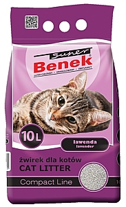 Super Benek Compact Zapachowy Lawenda (ciemny fiolet) 10L