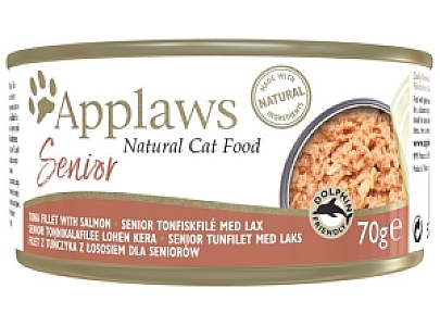 Applaws puszka dla kota Senior tuńczyk & łosoś 70g