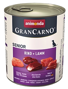 Animonda GranCarno Original Senior Rind Lamm Wołowina + Jagnięcina puszka 800g