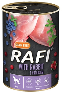 Rafi Pies Królik puszka 400g