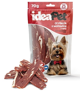 IdeaPet O! Fileciki z wołowiną i rybą 70g