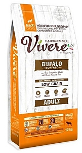 Vivere Maxi Adult Buffalo 12kg Karma Monobiałkowa z Bawołem dla dużych ras