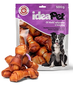 IdeaPet O! Kość wiązana z kaczką 500g