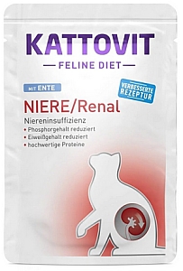 Kattovit Feline Diet Niere/Renal kaczka saszetka 85g