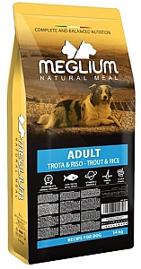 Meglium Dog Adult Trout & Rice 14kg