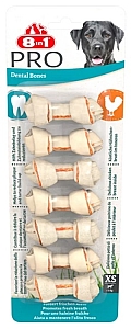 8in1 Dental Delights Bones XS 7szt