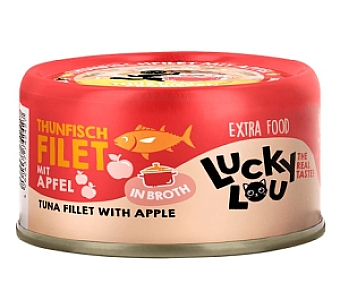 Lucky Lou Extrafood Tuńczyk i jabłko w bulionie puszka 70g