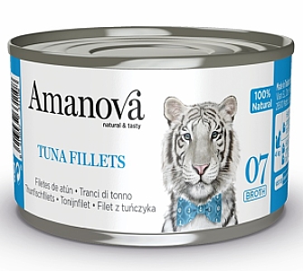 Amanova Cat Tuna Fillets - tuńczyk w bulionie puszka 70g [07]