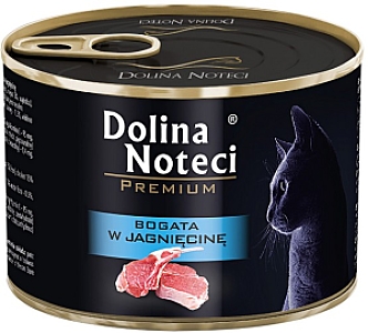 Dolina Noteci Premium Kot Bogata w jagnięcinę puszka 185g