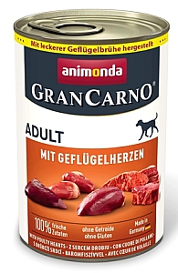 Animonda GranCarno Original Adult Geflugelherzen Drobiowe serca puszka 400g