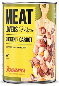 Josera Meat Lovers Menu Kurczak z marchewką puszka 400g
