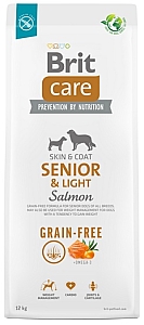 Brit Care Grain Free Senior & Light Salmon 12kg