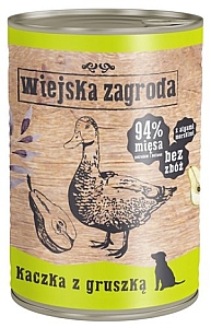 Wiejska Zagroda Kaczka z gruszką puszka 400g