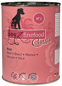 Dogz Finefood Classic N.02 Wołowina puszka 400g