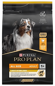 Purina Pro Plan Adult All Size Light/Sterilised 3kg