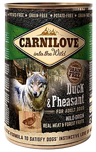 Carnilove Dog Wild Meat Duck & Pheasant Adult - kaczka i bażant puszka 400g