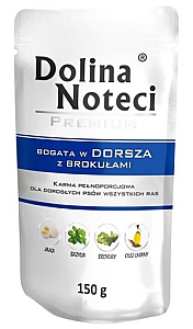 Dolina Noteci Premium Pies Dorsz z brokułami saszetka 150g