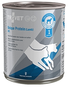 Trovet Unique Protein UPL Jagnięcina dla psa i kota puszka 800g