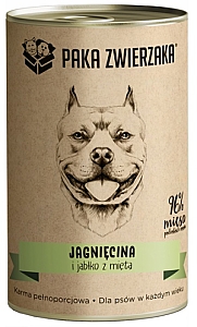 Paka Zwierzaka Jagnięcina i jabłko z miętą puszka 400g