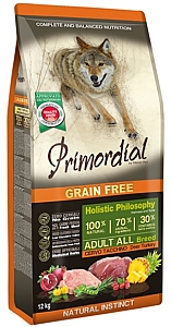Primordial Dog Grain Free Adult Deer & Turkey 12kg