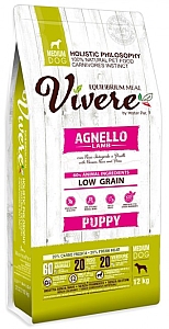 Vivere Dog Medium Puppy Lamb 12kg