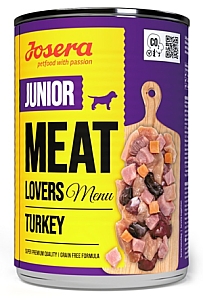 Josera Meat Lovers Menu Junior Indyk puszka 400g