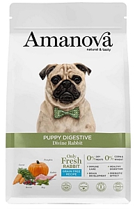 Amanova Dog Puppy Digestive Divine Rabbit - królik 2kg