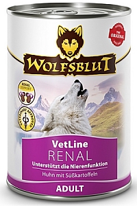 Wolfsblut Dog VetLine Renal - kurczak i bataty puszka 395g