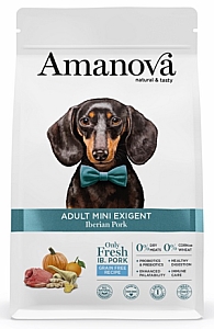 Amanova Dog Adult Mini Exigent Iberian Pork - wieprzowina 2kg