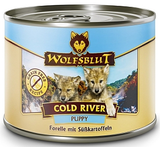 Wolfsblut Dog Puppy Cold River - pstrąg i bataty puszka 200g