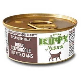 Kippy Natural Tuna & Clams - tuńczyk i małże puszka 70g