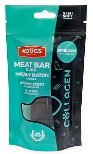 4DOGS Batony Semi-Soft Spirulina i poroże 2szt