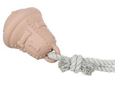 Trixie Zabawka Świąteczna dla psa Dzwonek z linką beżowy 12/36cm [TX-92018]