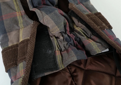 Zolux Kurtka w kratę dla psa Cheverny R.40 brązowa