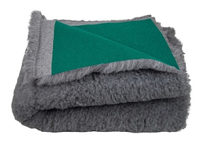 BUBA Dry Bed Legowisko bez antypoślizgów  28mm 100x75cm szare z zielonym spodem [A104]