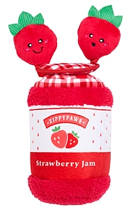 ZippyPaws Pluszowa norka bungee dla psa Dżem truskawkowy [ZP1113]