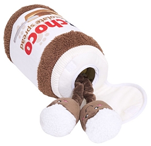 ZippyPaws Pluszowa norka bungee dla psa Słoik czekolady [ZP1112]