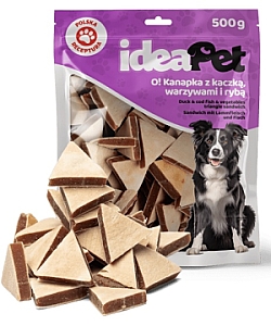 IdeaPet Kanapka z kaczką, warzywami i rybą 500g