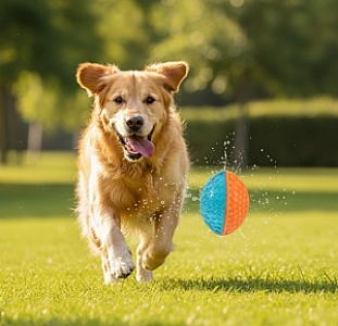 Zolux Zabawka do aportowania piłka rugby Tao 8,5cm