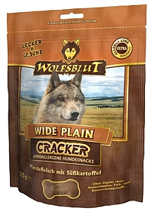 Wolfsblut Dog Cracker Wide Plain - konina i bataty 225g