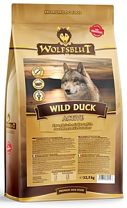 Wolfsblut Dog Wild Duck Active - kaczka i ziemniaki 12,5kg