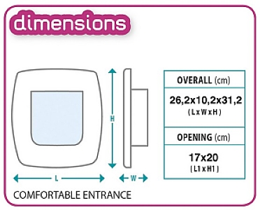 Ferplast Swing 9 Drzwiczki brązowe [72105012]