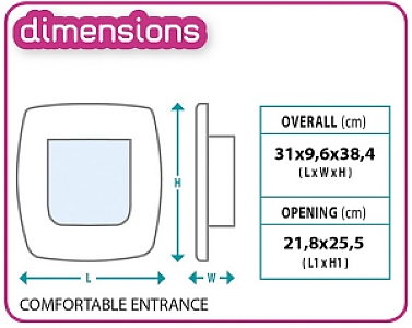 Ferplast Swing 11 Drzwiczki brązowe [72106012]
