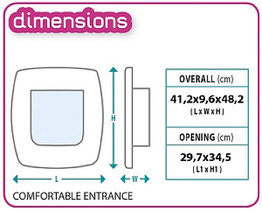 Ferplast Swing 15 Drzwiczki brązowe [72108012]