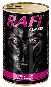 Rafi Pies Classic Indyk i marchewka w sosie 1240g