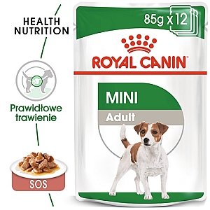 Royal Canin Mini Adult karma mokra w sosie dla psów dorosłych, ras małych saszetka 85g