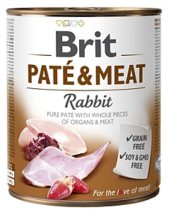 Brit Pate & Meat Dog Rabbit puszka 800g